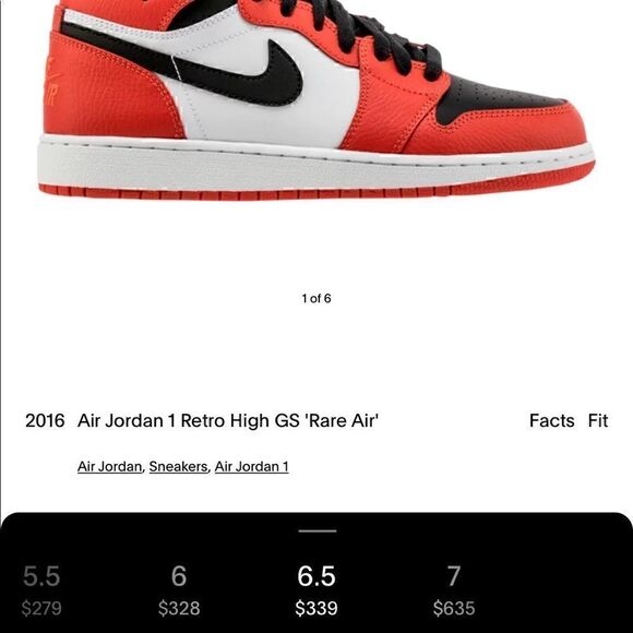 NWOB Air Jordan 1 Retro High GS 'Rare Air' 6.5Y / 8 Women  2016 - Picture 4 of 6